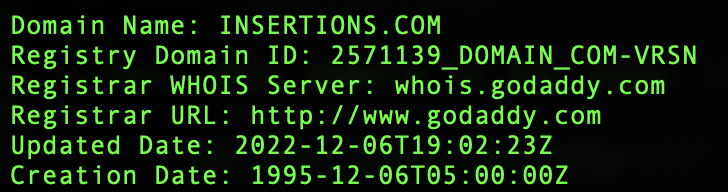 WHOIS